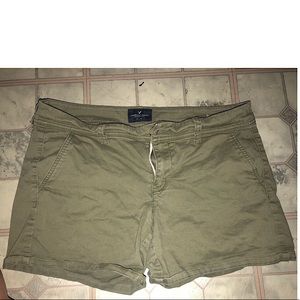 Green American Eagle shorts